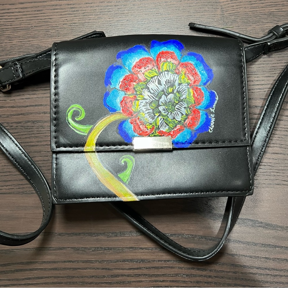 Zara Trafaluc Black Mini Cross Body Purse